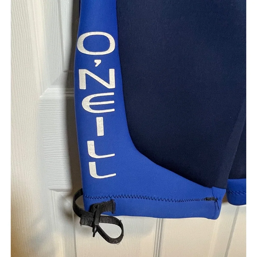 O'Neill Shorty Wetsuit Men's XXL Blue Navy Zip Vintage Surf Paddleboard Made USA